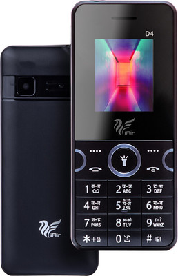 IAIR Basic Feature Dual Sim Mobile Phone with 1000mAh Battery, 1.77 inch Display Screen, 0.8 mp Camera (FPD4, Black)(Black)