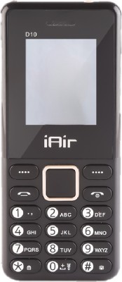 IAIR D10 Mini Dual Sim Keypad Phone | 1800 mAH Battery & Big 1.7 Inch Display(Black)