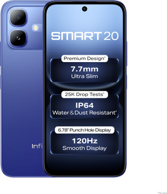 Infinix SMART 20 (Cloudline Blue, 128 GB)(4 GB RAM)