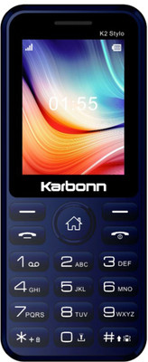 KARBONN K2Stylo,Dual SIM Keypad Mobile 2.4''LCD 1750mAh Battery Type C Memory Card 32GB(Deep Blue)