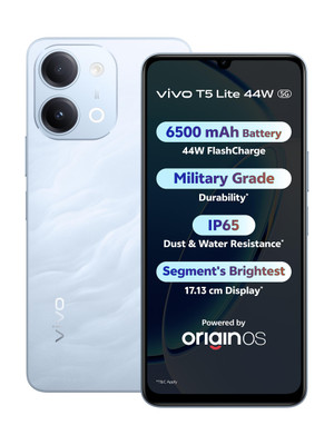 vivo T5 Lite 44W 5G (Wave Blue, 128 GB)(4 GB RAM)