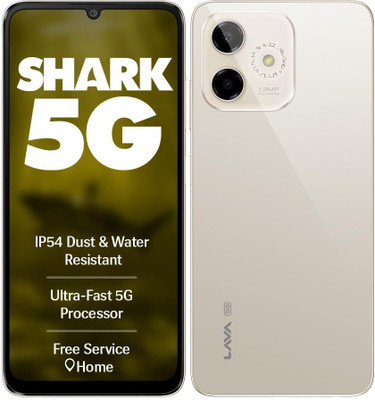 LAVA Shark 5G (stellar gold /steller gold, 64 GB)(4 GB RAM)