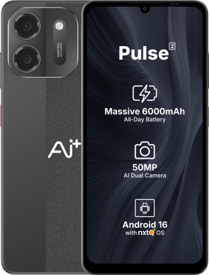 Ai+ Pulse 2 (Black, 128 GB)(6 GB RAM)
