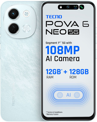 Tecno Pova 6 Neo 5G (Azure Sky, 128 GB)(6 GB RAM)