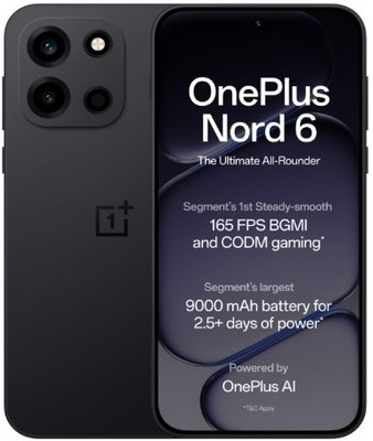 OnePlus Nord 6 (Pitch Black, 256 GB)(8 GB RAM)