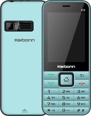 KARBONN K9 Jumbo,Dual Keypad Mobile,2.4 Big LCD,2MP Camera,1800mAh Battery,FM,Vibratore(Sea Green)