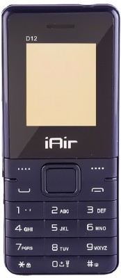 IAIR D12New Dual Sim Keypad Phone | 1800 mAH Battery & Big 1.7 Inch Display(Blue)