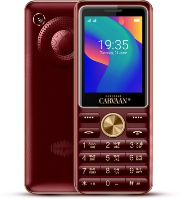 SAREGAMA Carvaan Keypad phone Bhojpuri M21(Metallic Red)