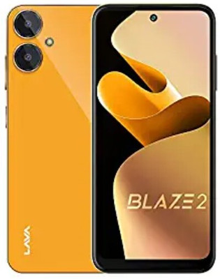 Lava Blaze 2 (6GB RAM, 128GB Storage) Glass Orange | 18W Fast Charging For Rs. 8999 @ 18% off