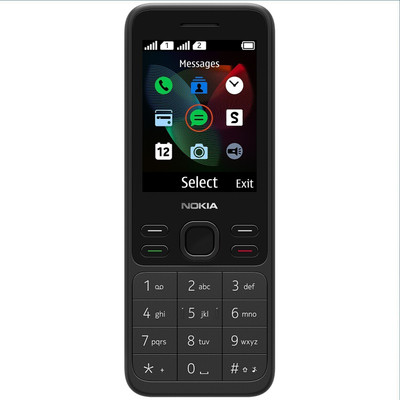 Nokia 150 Dual Sim Keypad Mobile,Wireless FM Radio, Bluetooth, MP3 Player  (Black) For Rs. 1210 @ 52 %