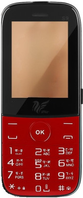 IAIR Basic Feature Dual Sim Mobile Phone with 2800mAh Battery, 2.4 inch Display Screen, 0.8 mp Camera with Front Designer LED Light (S9, Red Twin Shade)(Red)