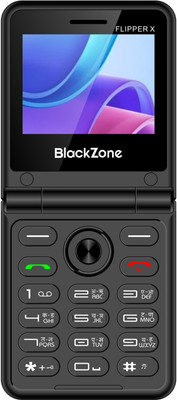 BlackZone FLIPPER X Dual Screen 2.4 & 1.8 Inch Dual Micro SIM(Black)