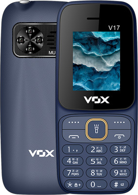 Vox V17 - Multimedia keypad Feature Phone with FM Radio, MP3 Player(Blue)