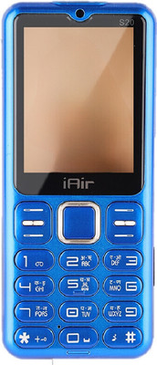 IAIR Basic Feature Dual Sim Mobile Phone with 2800mAh Battery, 2.4 inch Display Screen, 0.8 mp Camera in Twin Shade Colors (FPS20, Twin Blue)(Twin Blue)