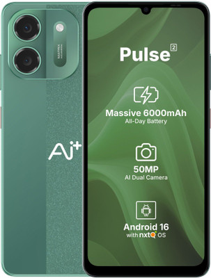 Ai+ Pulse 2 (Green, 128 GB)(6 GB RAM)