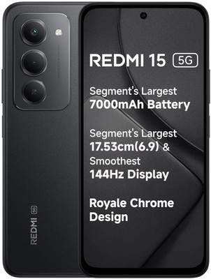 REDMI 15 5G (Midnight Black, 128 GB)(6 GB RAM)