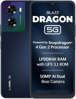 LAVA Blaze Dragon (Midnight Mist, 128 GB)(6 GB RAM)