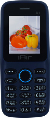 IAIR D1 Dual Sim Keypad Mobile Phone | 1.8 inch Display, 1200mAh Battery + Call Rec'(Mirage Navy Blue)