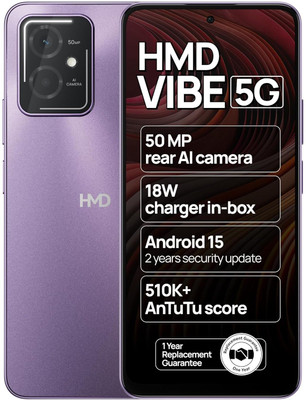 hmd Vibe 5G (Purple, 128 GB)(4 GB RAM)