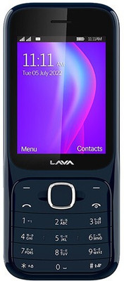 LAVA Gem Power Dual Sim Keypad Phone|2575 mAh Battery| Expandable Upto 32 MB(Blue)