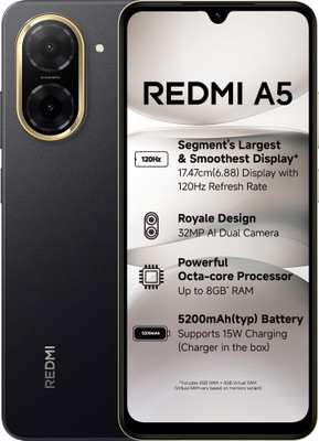 REDMI A5 (Just Black, 128 GB)(4 GB RAM)
