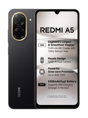 REDMI A5 (Just Black, 128 GB)(4 GB RAM)