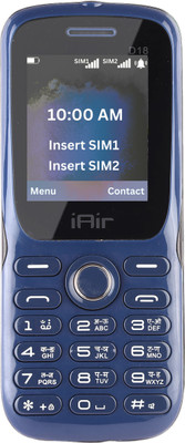 IAIR D18 Dual Sim Keypad Phone | 1200 mAH Battery & Big 1.8 Inch Display(Navy Blue)