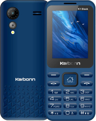 KARBONN K1Sleek Dual Sim keypad Mobile 2.4inch LCD 1200mAh Battery Expandable up to 32GB(Dark Blue)