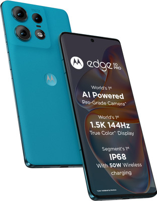 Motorola Edge 50 Pro 5G with 125W Charger (Caneel Bay, 256 GB)(12 GB RAM)