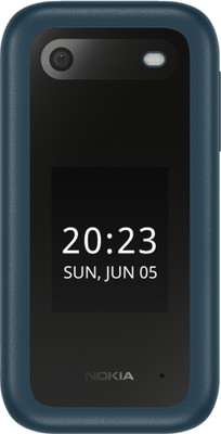 Nokia 2660 Flip 4G Volte Blue keypad Mobile with Dual Sim & Screen, MP3 Player(Blue)