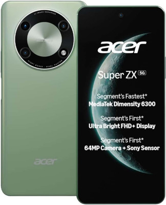 Acer Super ZX 5G (Cosmic Green,, 128 GB)(6 GB RAM)