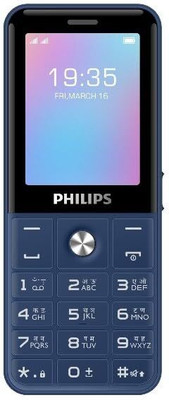 PHILIPS All New E2221 Sleek & Stylish Keypad Mobile(Blue) product image
