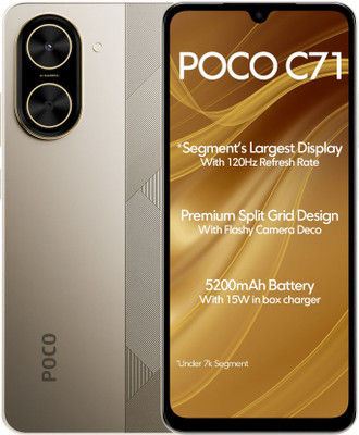 POCO C71 (Desert Gold, 64 GB)(4 GB RAM)