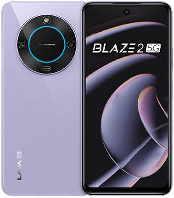 LAVA Blaze 2 5G with Dual Sim|50MP Rear Camera|5000 mAh Battery|Expandable Upto 1 TB (Glass Lavender, 128 GB)(6 GB RAM)
