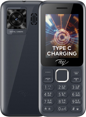 itel Power 450 | 2.4 inch Big Display | 2500 mAh Battery | Type C Charging(Dark Grey)