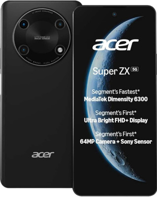Acer Super ZX 5G (Carbon Black,, 128 GB)(6 GB RAM)