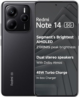 REDMI Note 14 5G (Titan Black, 128 GB)(6 GB RAM)