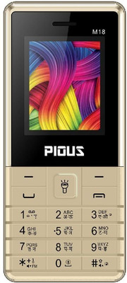 Pious M18 Dual Sim 1.8 inch Display, Wireless FM Radio,3000 mAh Battery, Made in India