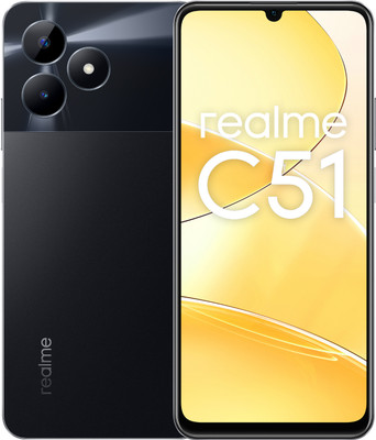 realme C51 (Carbon Black, 128 GB)(4 GB RAM)