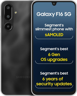 SAMSUNG Galaxy F16 5G (Bling Black, 128 GB)(6 GB RAM)