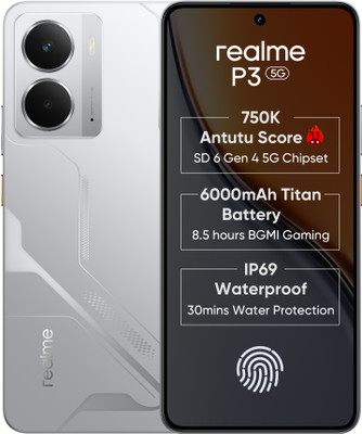 realme P3 5G (Space Silver, 128 GB)(8 GB RAM)