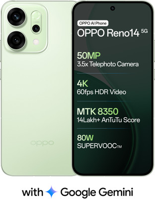 OPPO Reno14 5G (Mint Green, 256 GB)(8 GB RAM)