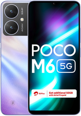 POCO M6 5G (Orion Blue, 128 GB)  (6 GB RAM) For Rs. 10499 @ 25 %
