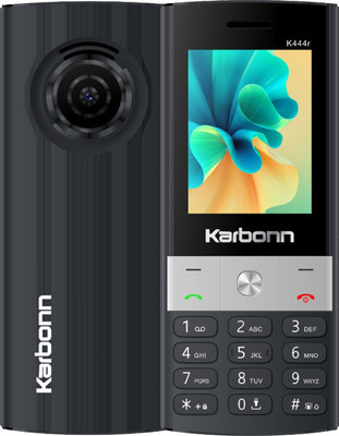 KARBONN K444r Dual SIM Keypad Mobile 2.4inch Dispaly 1800mAh Battery Memory Card 32GB(Black)