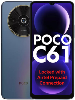 POCO C61  - Locked with Airtel Prepaid (Ethereal Blue, 64 GB)(4 GB RAM)