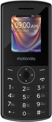 MOTOROLA A10V DS Keypad Phone with Voice Feature|800 mAh Battery|Wireless FM Recording(Black)