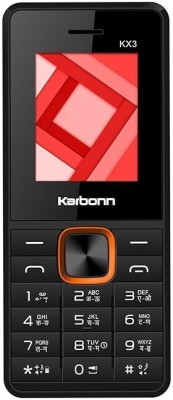KARBONN KX3 Star DS Keypad Mobile|1000 mAh Battery|0.3MP Camera|Expandable Upto 32 GB(Black, Orange)