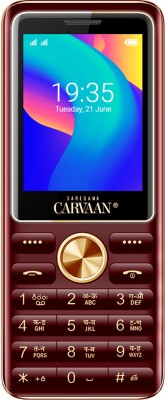 SAREGAMA Carvaan keypad Phone Telugu M21(Metallic Red)