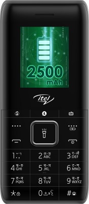 itel Power 200|2500 mAh battery|Expandable Storage upto 32GB(Black)