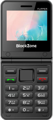 BlackZone FLIPPER Dual Screen 2.4 & 1.8 Inch Dual Micro SIM(Black)